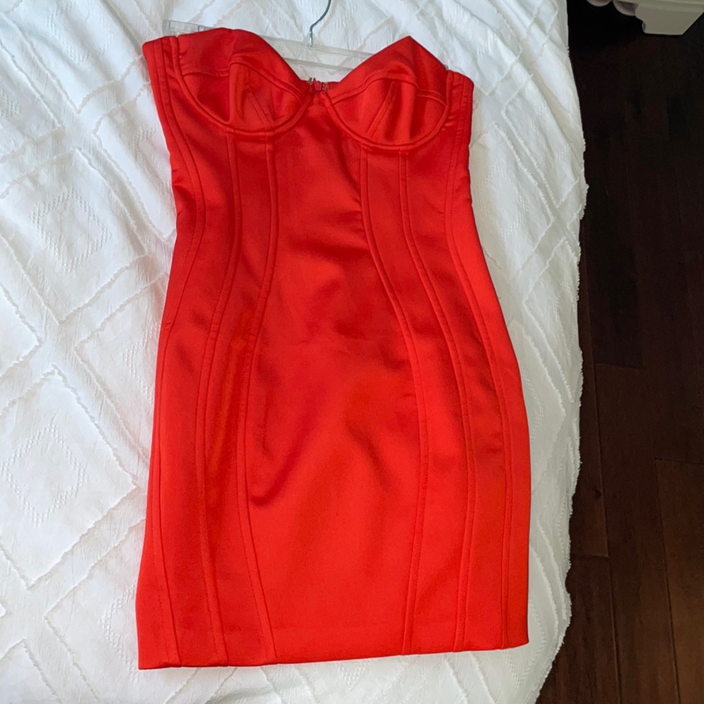 Oh Polly red body con dress